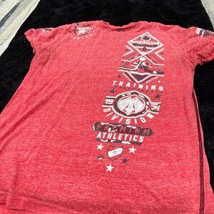 American Fighter Red Graphic Tee